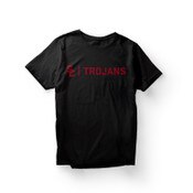 USC Trojans Black SC Interlock Trojans Line T-Shirt